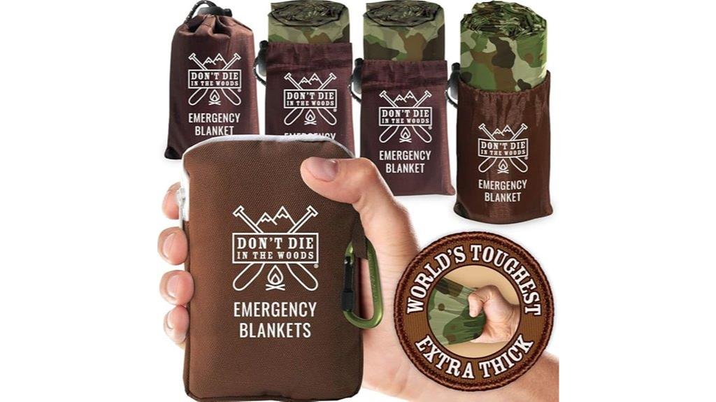 emergency blanket four pack