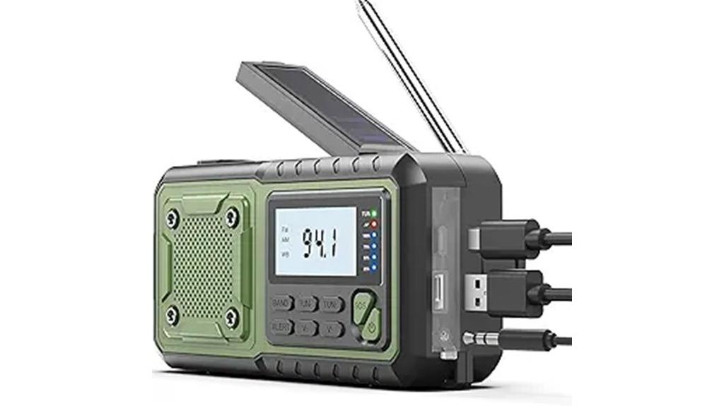 emergency solar crank radio