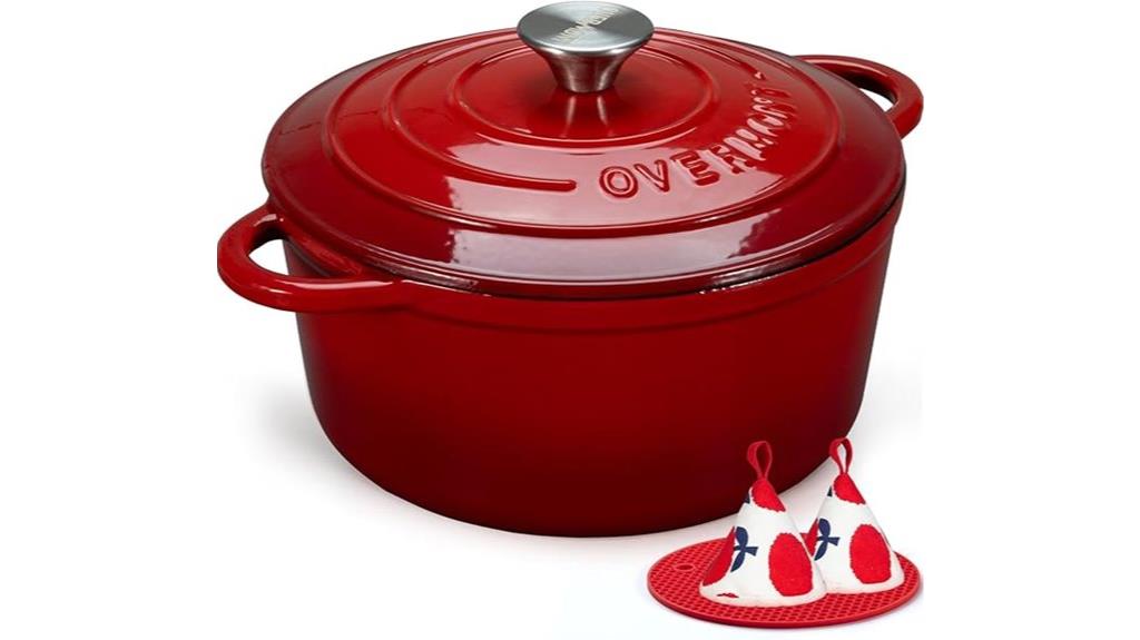 enamelled cast iron dutch oven