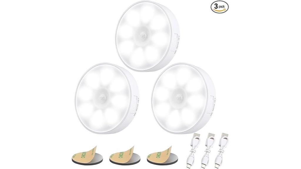 enhanced three pack motion lights