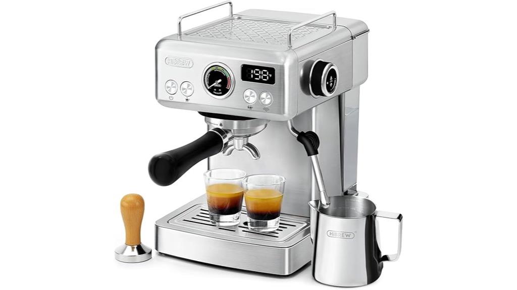 espresso machine with milk