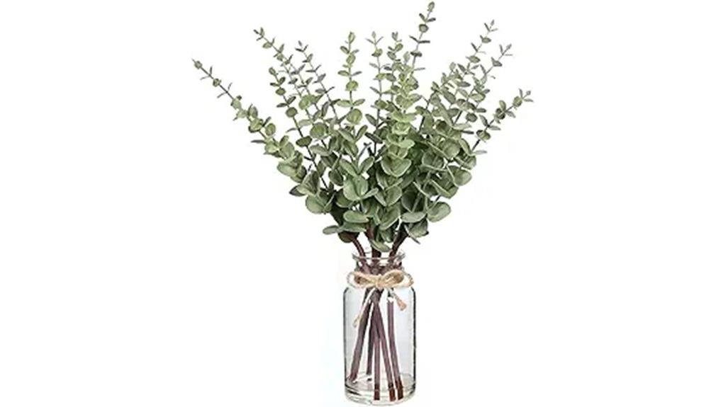 eucalyptus stems in vase