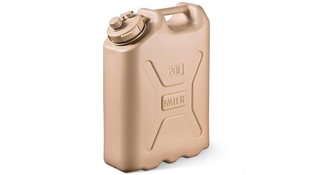 five gallon portable water container