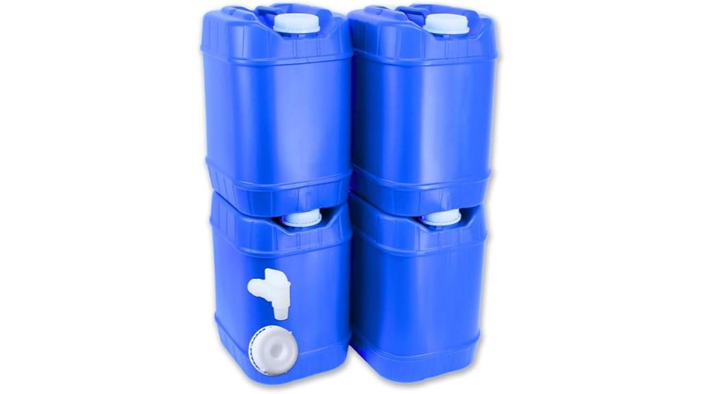 five gallon stackable water containers
