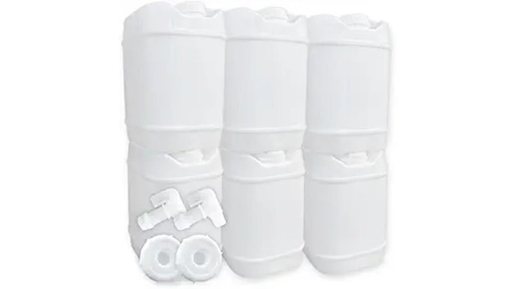 five gallon stackable water containers
