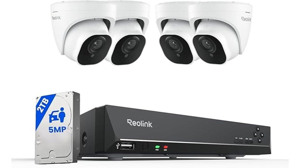 five megapixel poe security