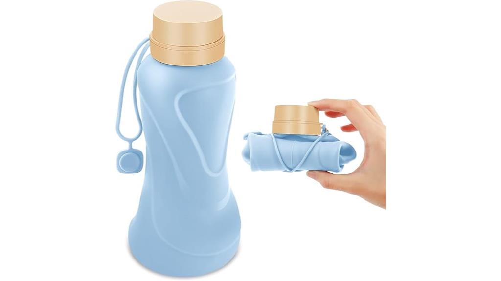 flexible bpa free water bottle