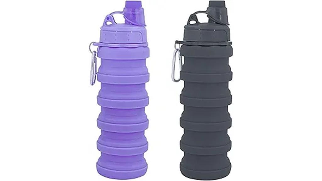 flexible silicone travel bottle