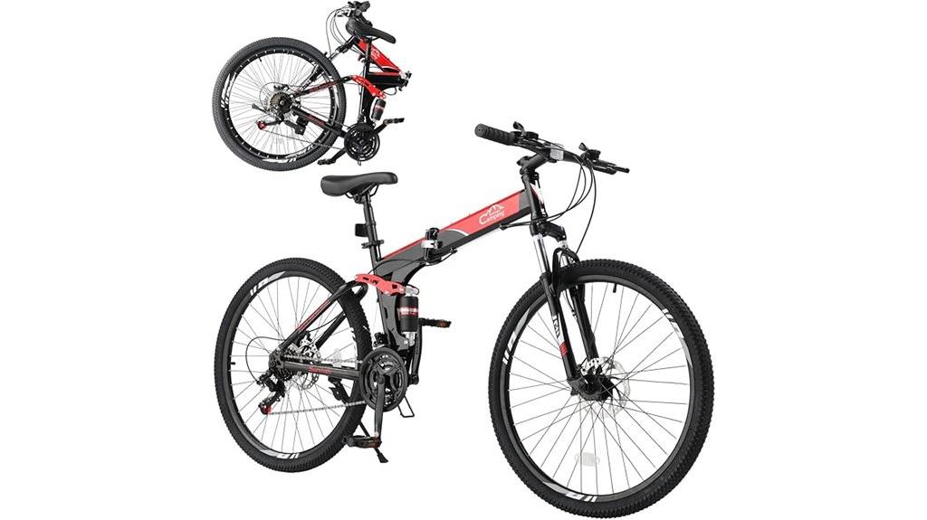 foldable adult mountain bike