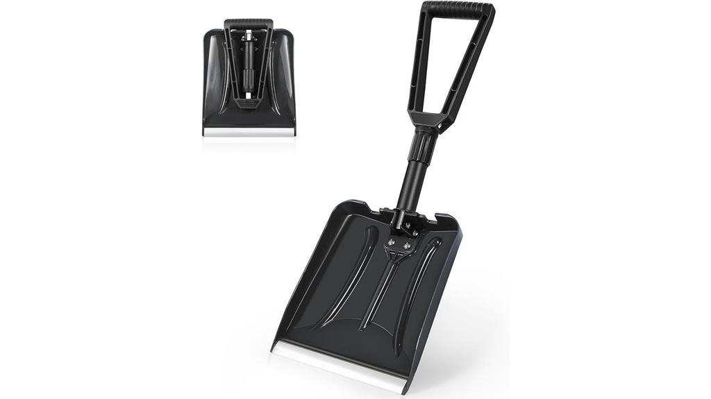 foldable aluminum snow shovel
