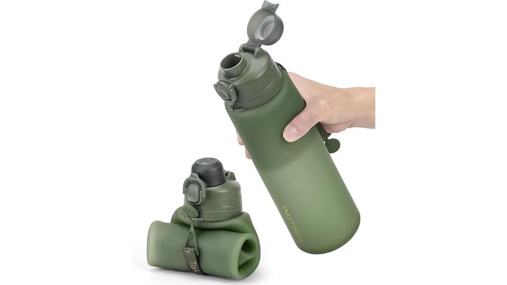 foldable bpa free travel bottle