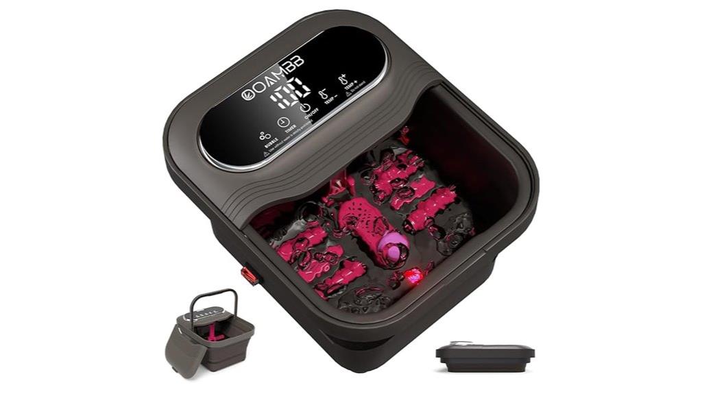 foldable heated massage foot spa