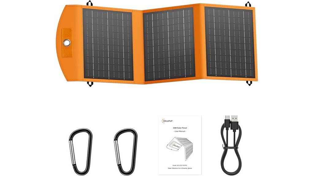 foldable solar charger 30w