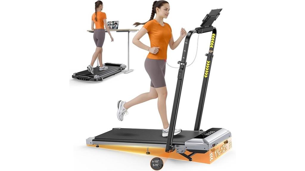 folding treadmill with incline