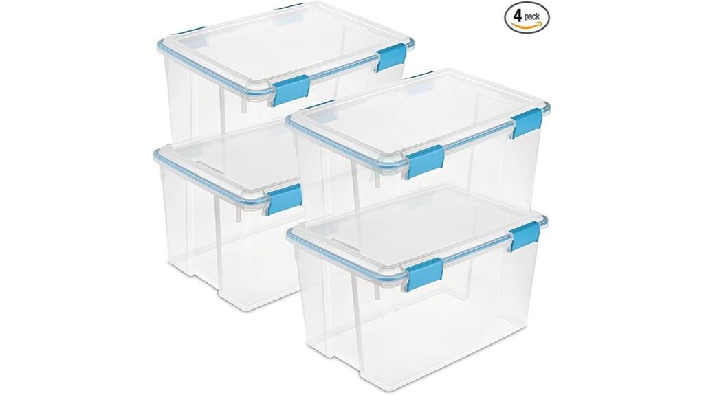 four pack gasket storage containers