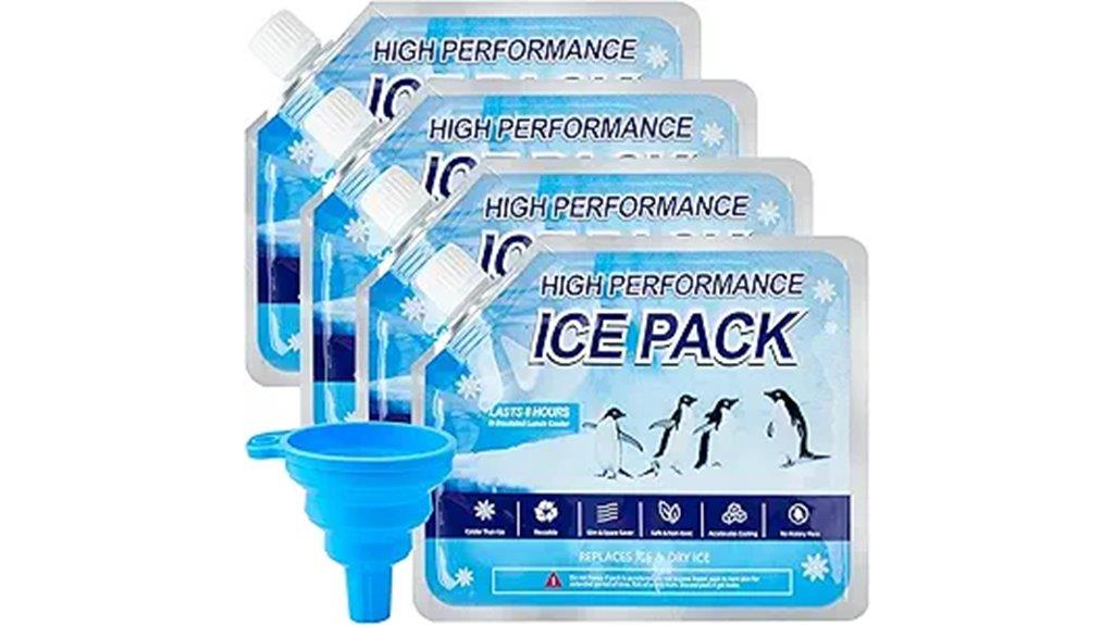 four pack reusable ice