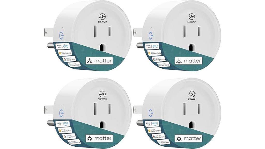 four pack wi fi smart plugs