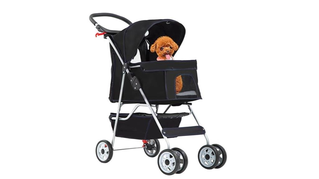 four wheel pet stroller