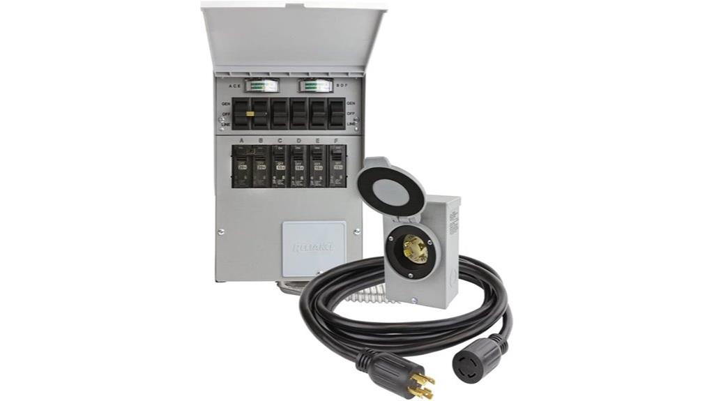 generator transfer switch 6 circuits