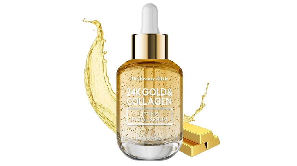 gold infused collagen facial serum