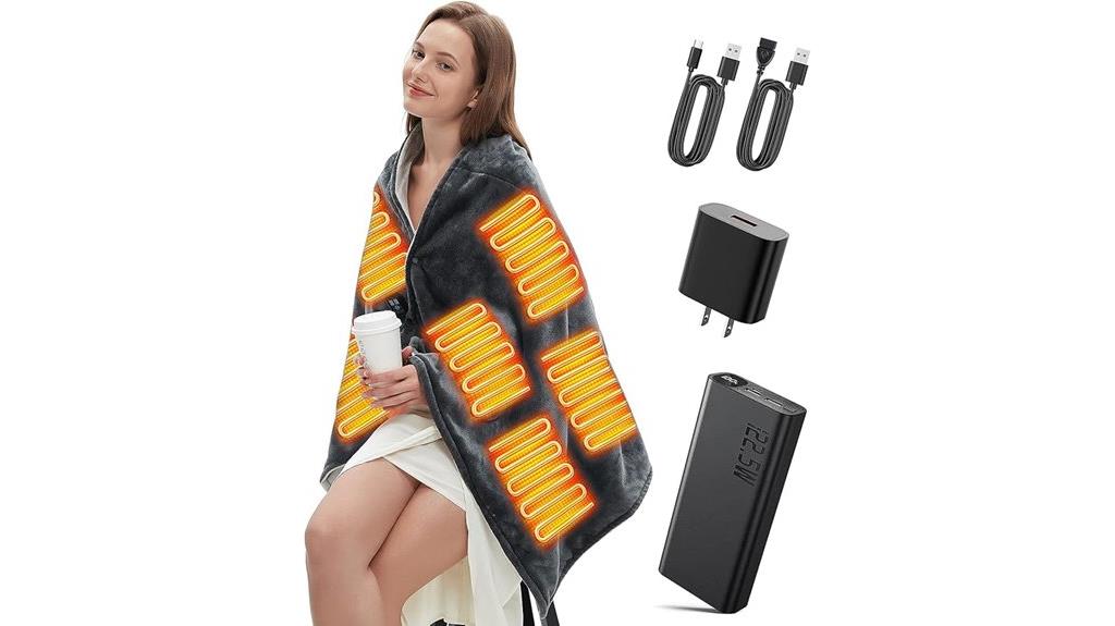 heated blanket with battery
