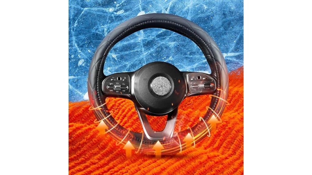 heated car steering cover