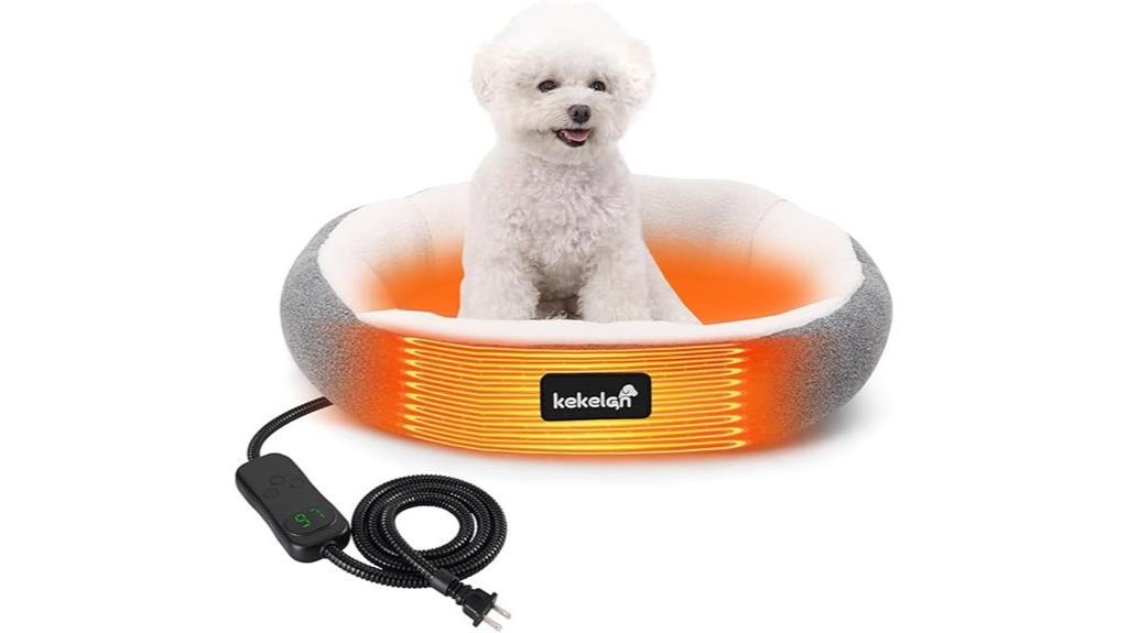 heated cat bed features