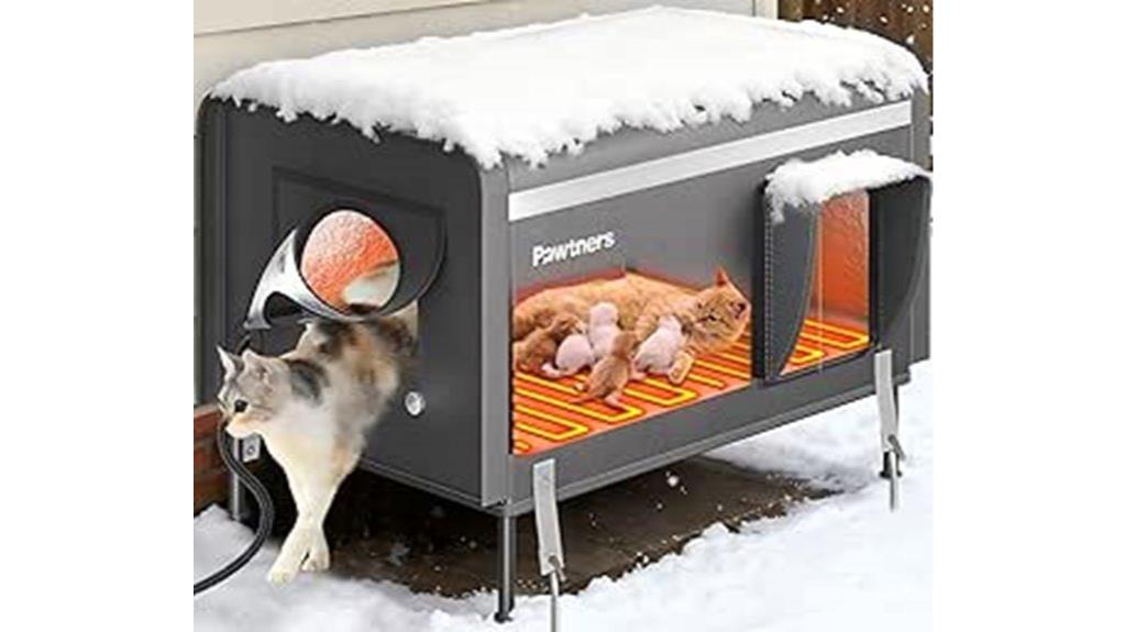 heated outdoor cat house