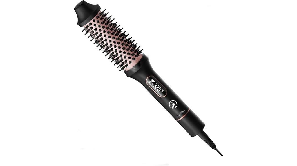 heated round styling brush