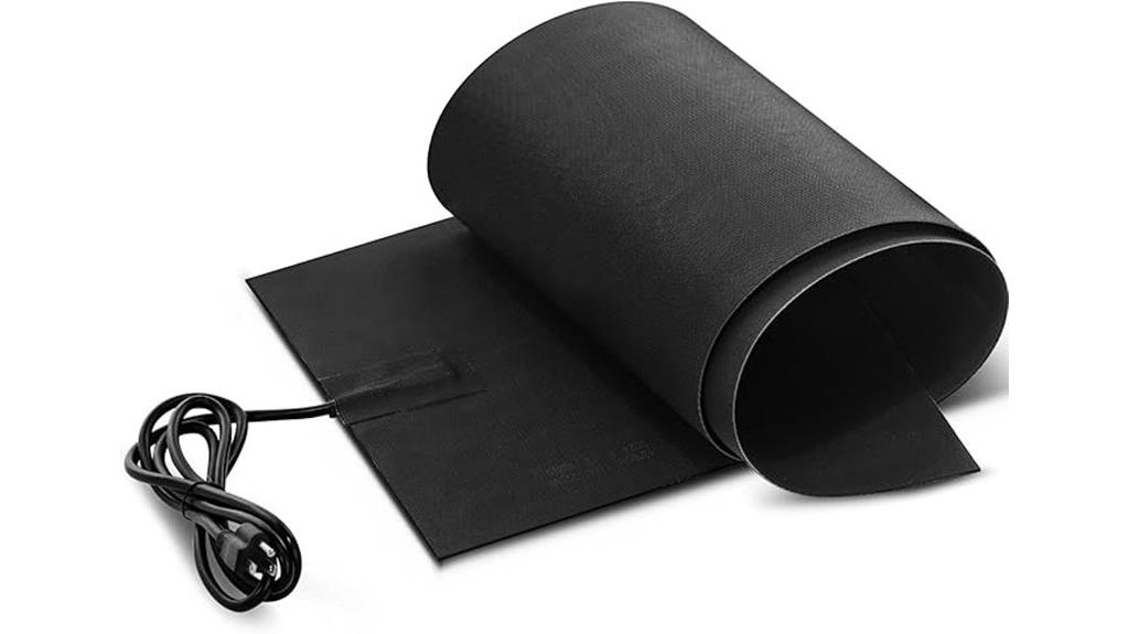 heated snow melting mat