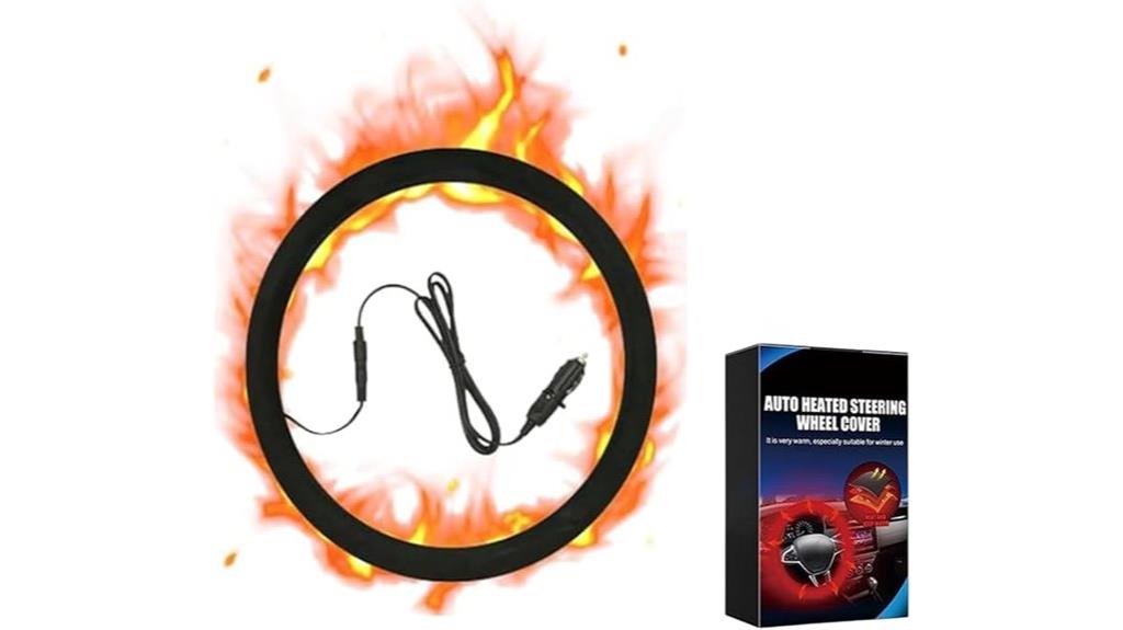 heated steering wheel cover