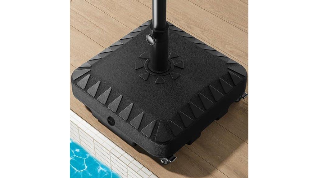 heavy wheeled umbrella stand