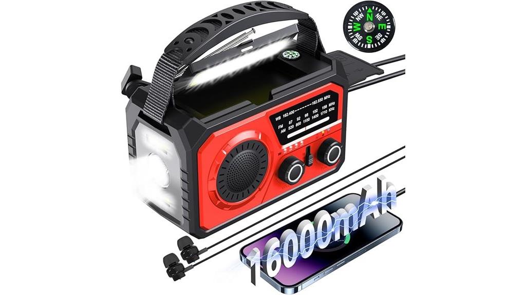 high capacity emergency radio