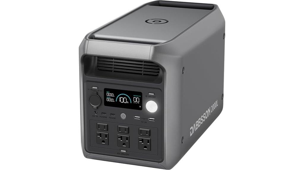 high capacity portable solar generator