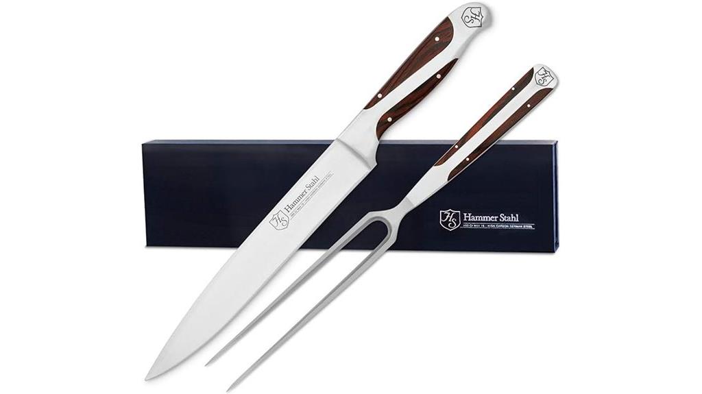 high carbon stainless carving set