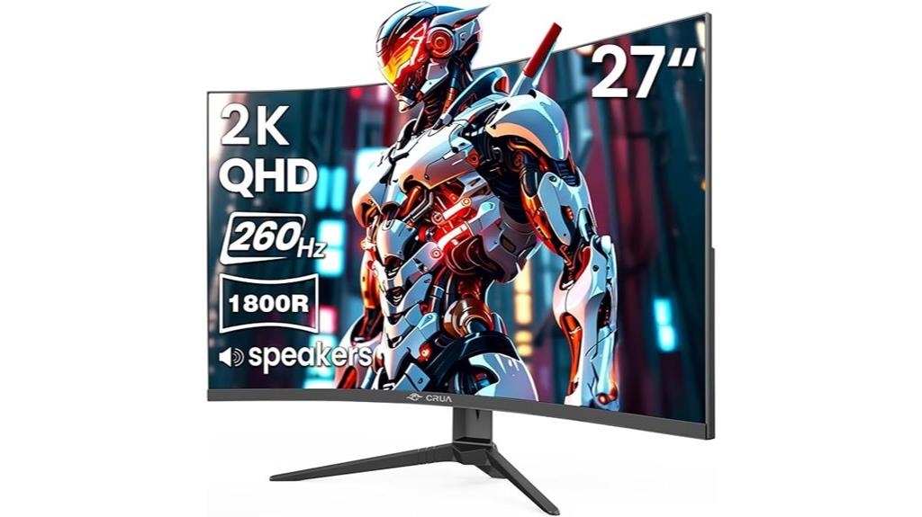 high refresh curved gaming monitor
