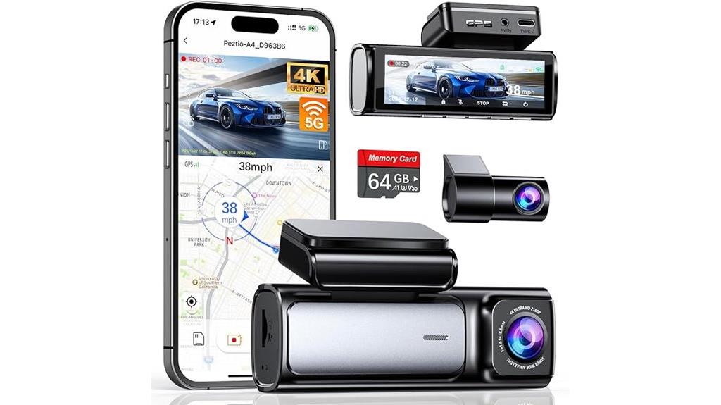 high resolution dual dash cam