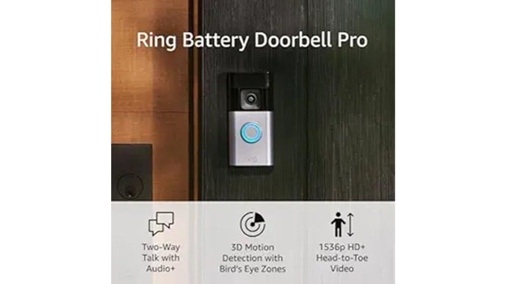 high resolution motion detection doorbell