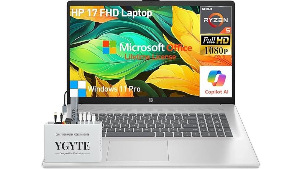 hp 17 inch ryzen laptop