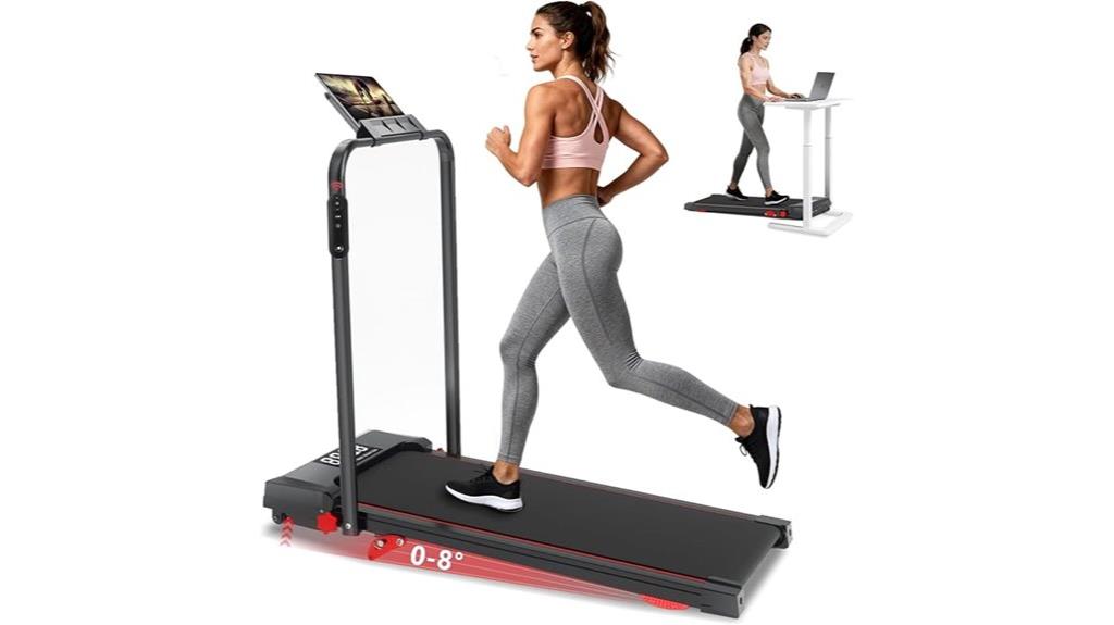 incline handlebar walking treadmill