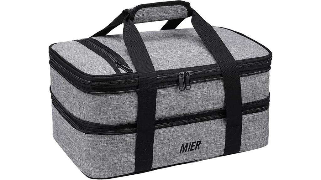 insulated casserole lunch tote