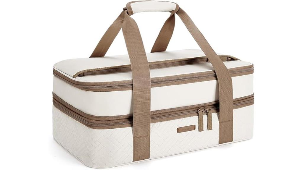 insulated double decker casserole carrier