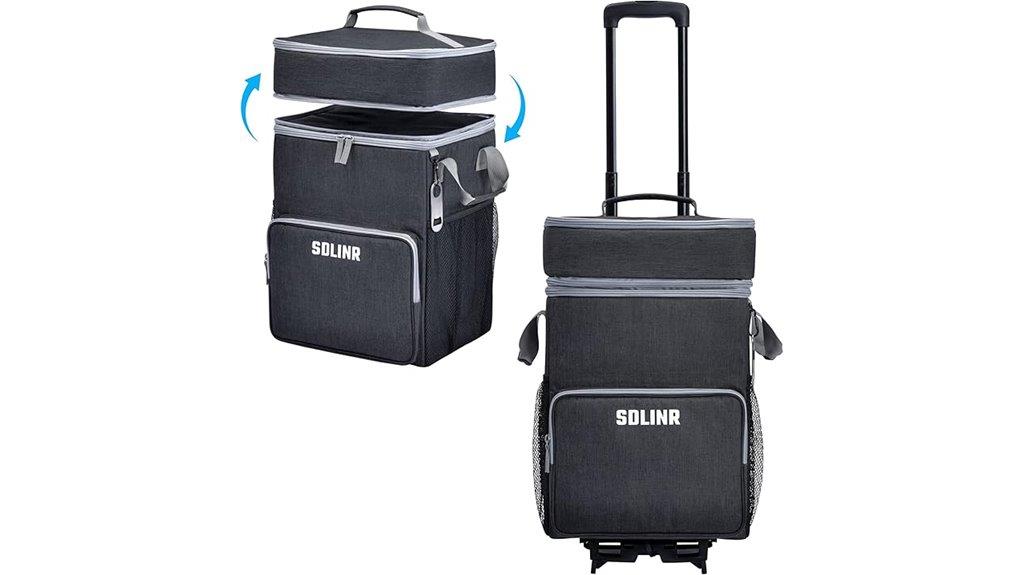 insulated rolling cooler bag