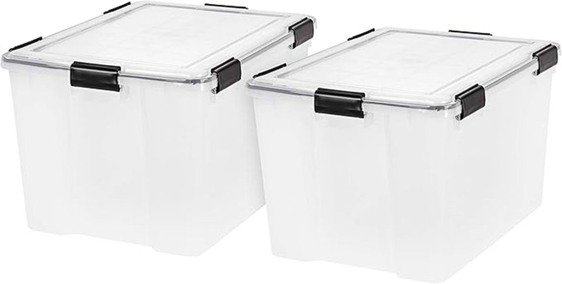 iris 74 qt storage bins