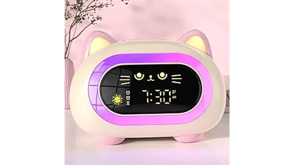 kids alarm clock with night light