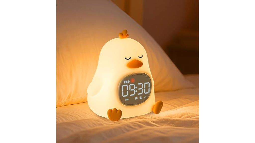 kids night light alarm