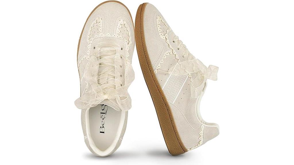lace sneakers with comfort