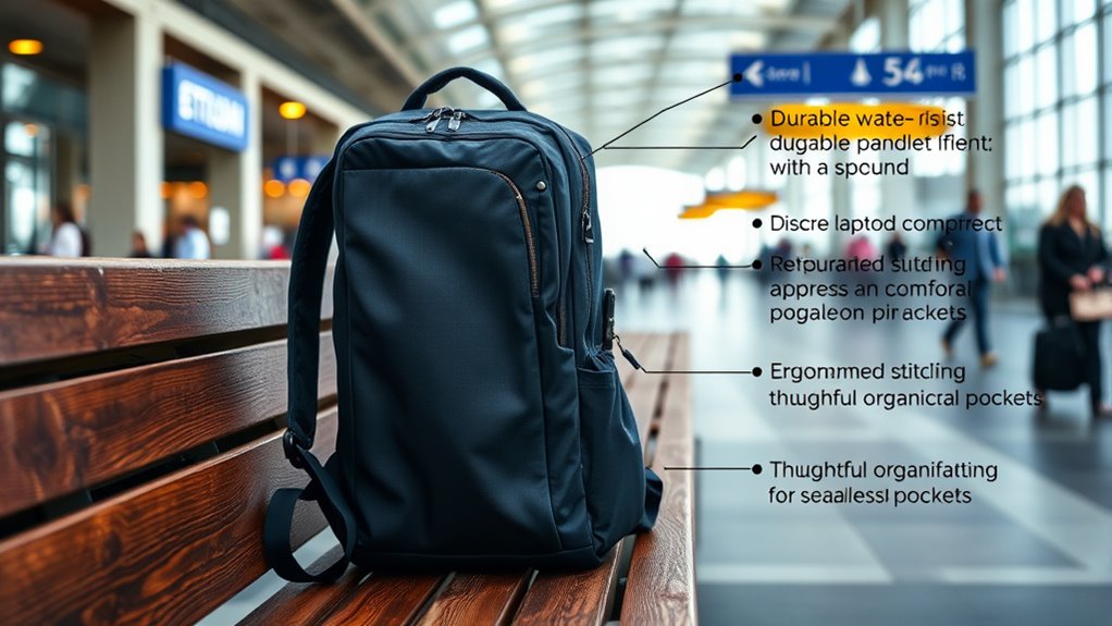 laptop friendly travel backpack features