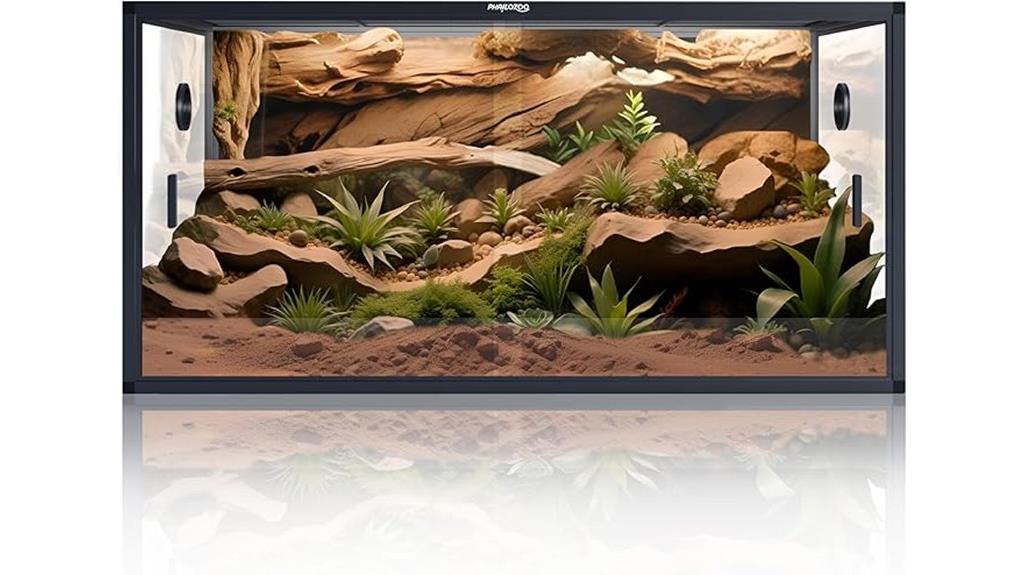 large 120 gallon reptile enclosure
