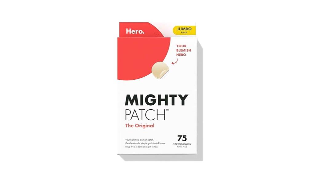 large 75 count acne patches